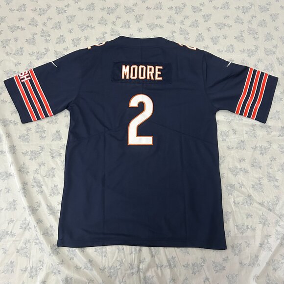 NFL Chicago Bears Nike Navy D J Moore #2 Jersey - Picture 2 of 7